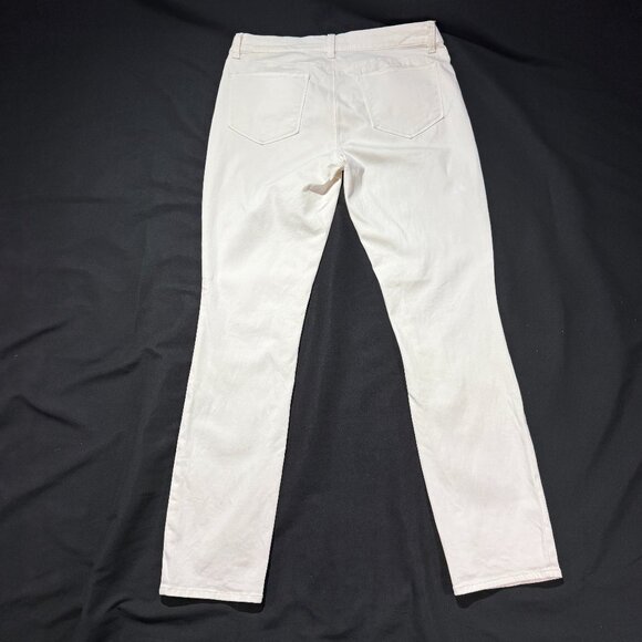 ANNE TAYLOR Women's Jeans 10 White Skinny Mondern Fit Ankle - Picture 3 of 8